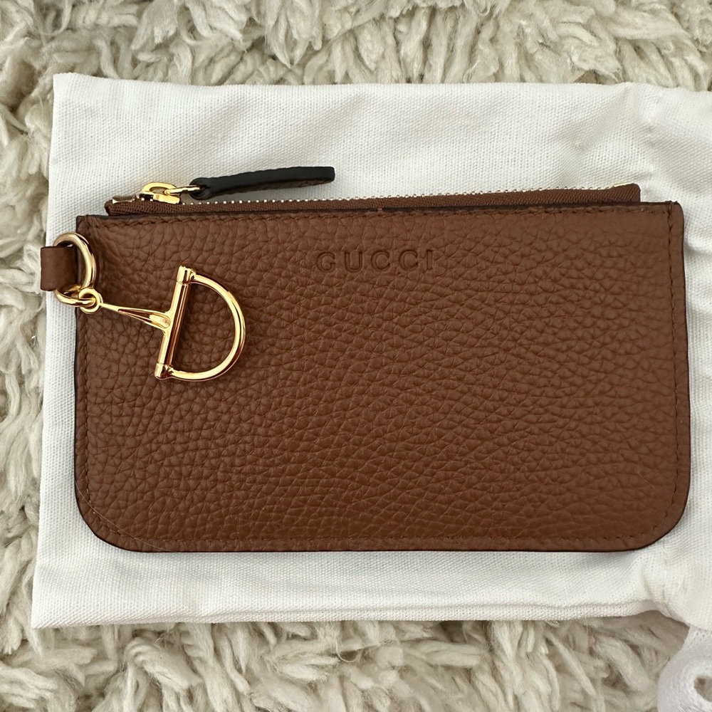 NEW NEVER USED Gucci Half Horsebit card case - Picture 2 of 4